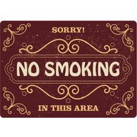Plenty Gifts Sign Metal No Smoking (h)