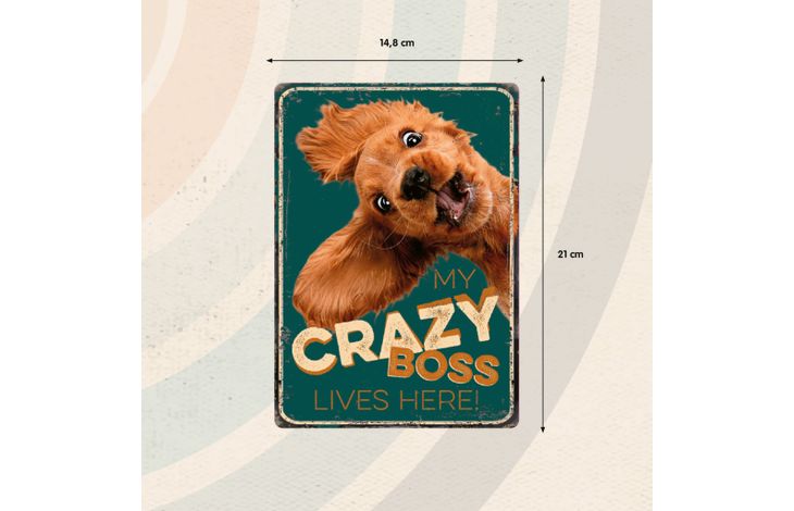 Plenty Gifts Bord blik Crazy Boss (v)