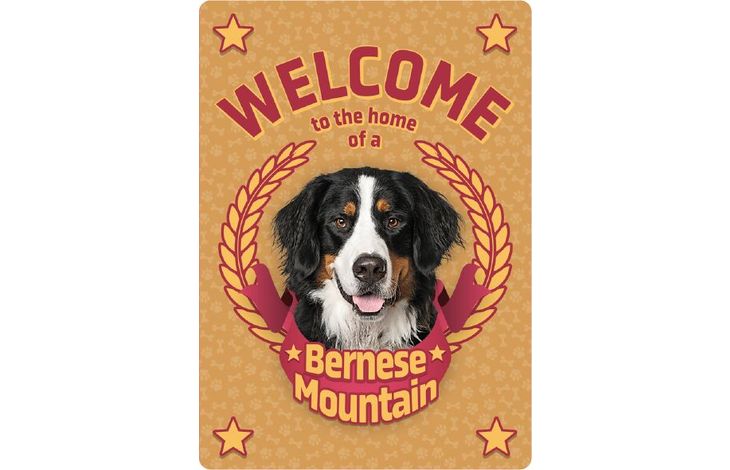 Plenty Gifts Sign Metal Welcome home Bernese (v)