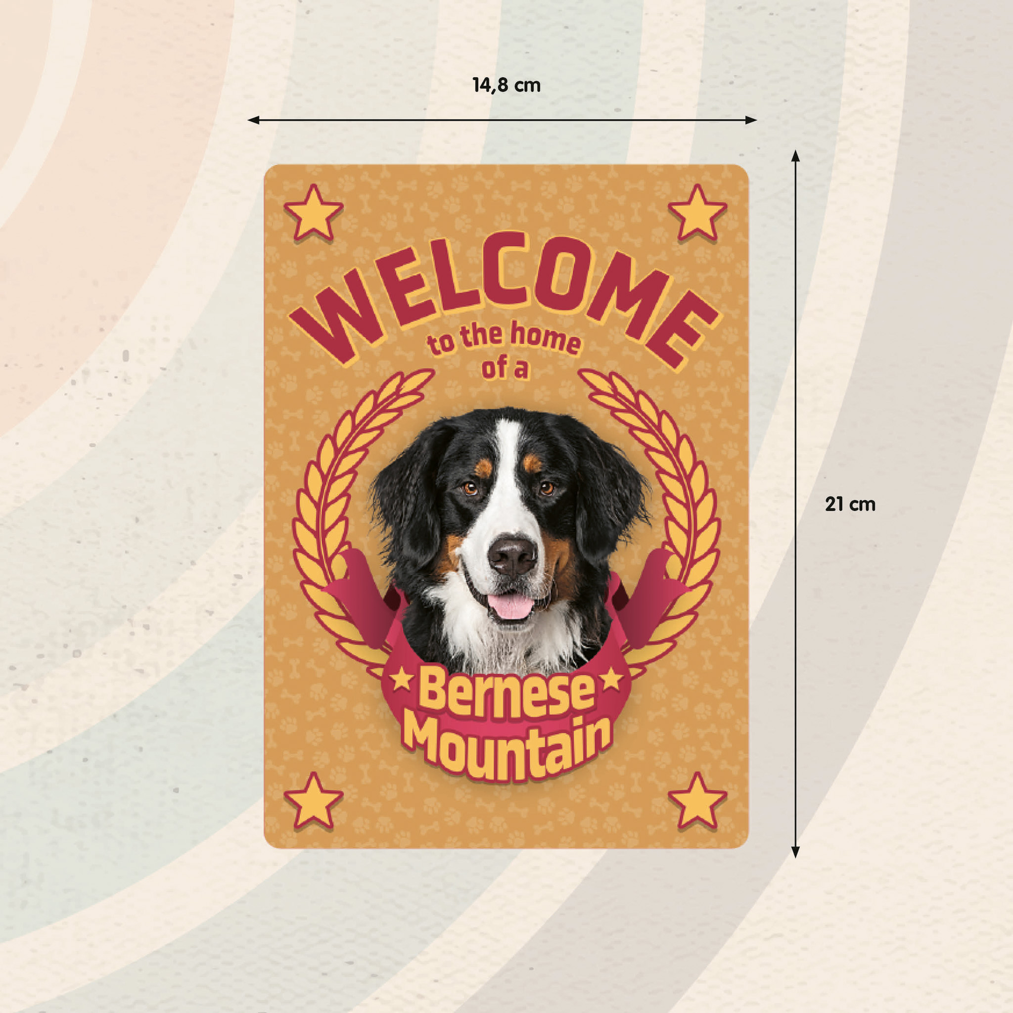 Plenty Gifts Sign Metal Welcome home Bernese (v)
