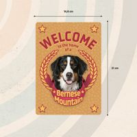 Plenty Gifts Sign Metal Welcome home Bernese (v)