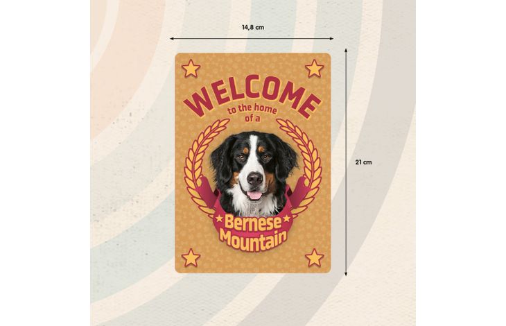 Plenty Gifts Sign Metal Welcome home Bernese (v)