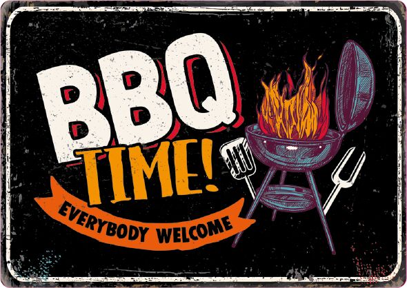 Plenty Gifts Bord blik BBQ Time (h)