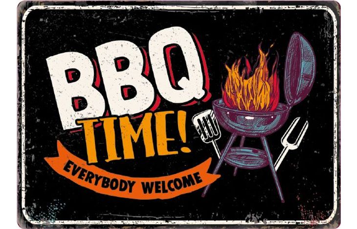 Plenty Gifts Bord blik BBQ Time (h)