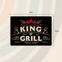 Plenty Gifts Bord blik King of Grill (h)