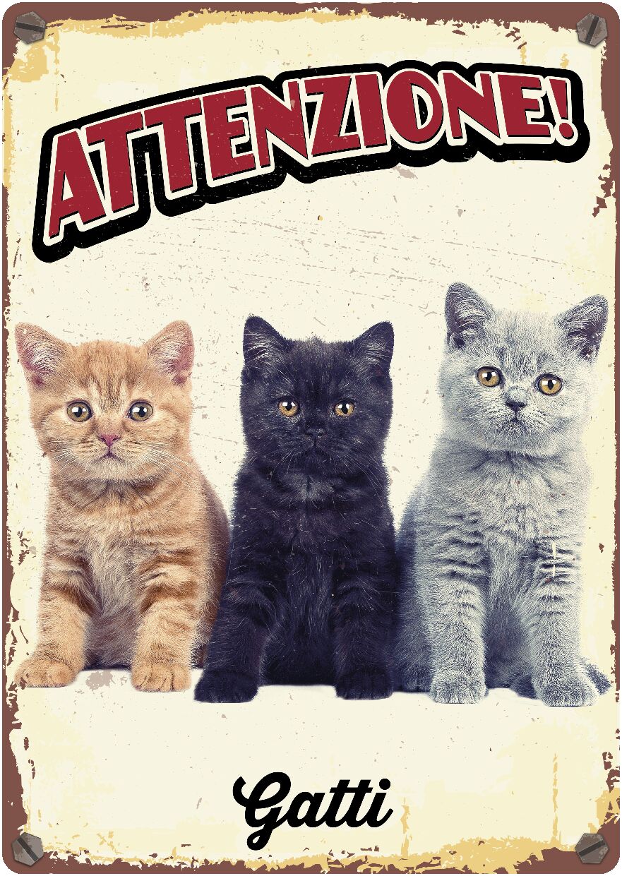 Plenty Gifts Segnale Del Metallo Gatti