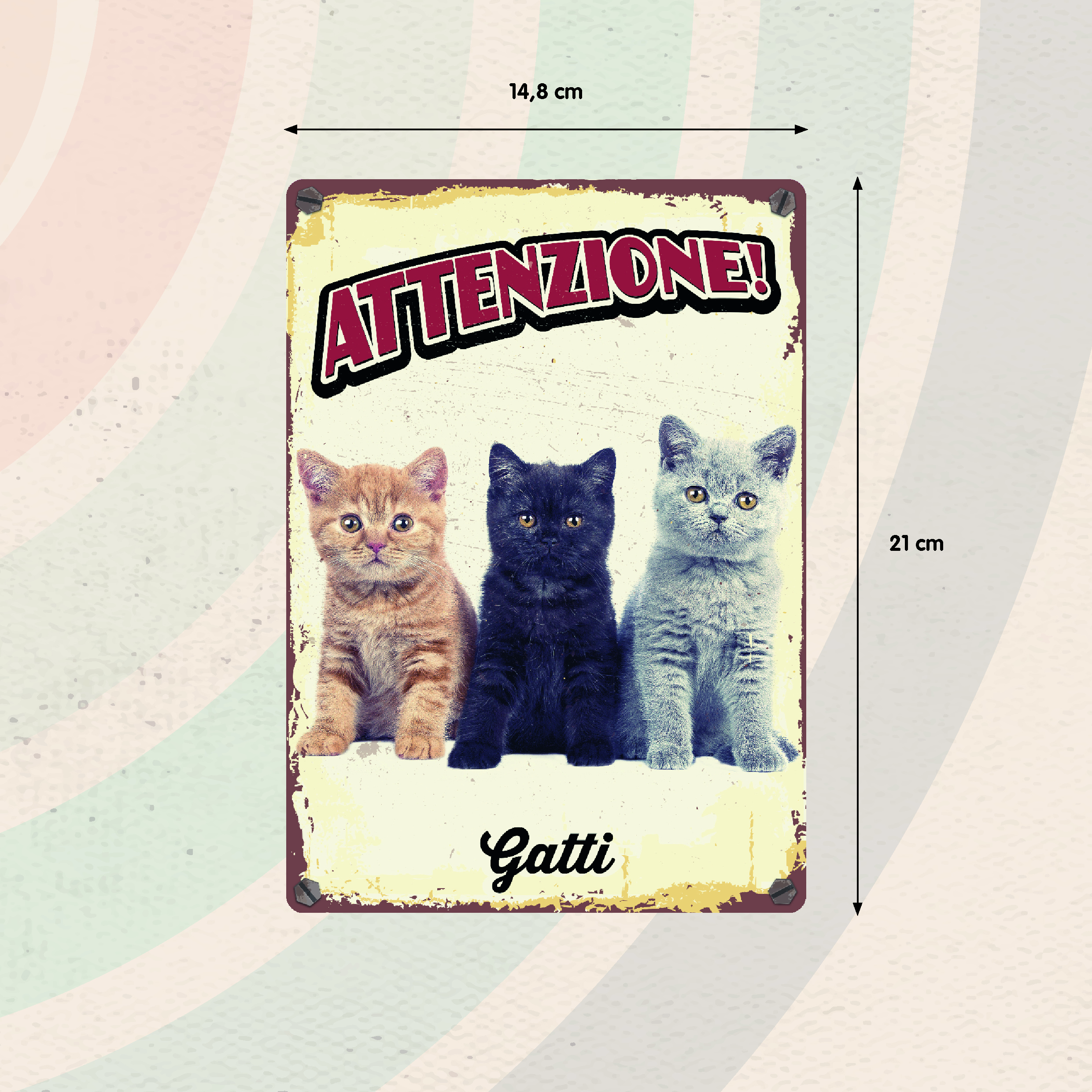 Plenty Gifts Segnale Del Metallo Gatti