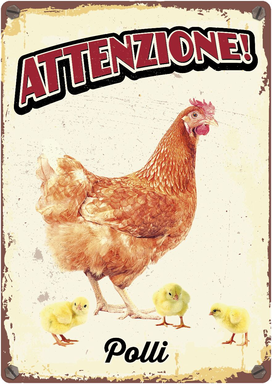 Plenty Gifts Segnale Del Metallo Polli