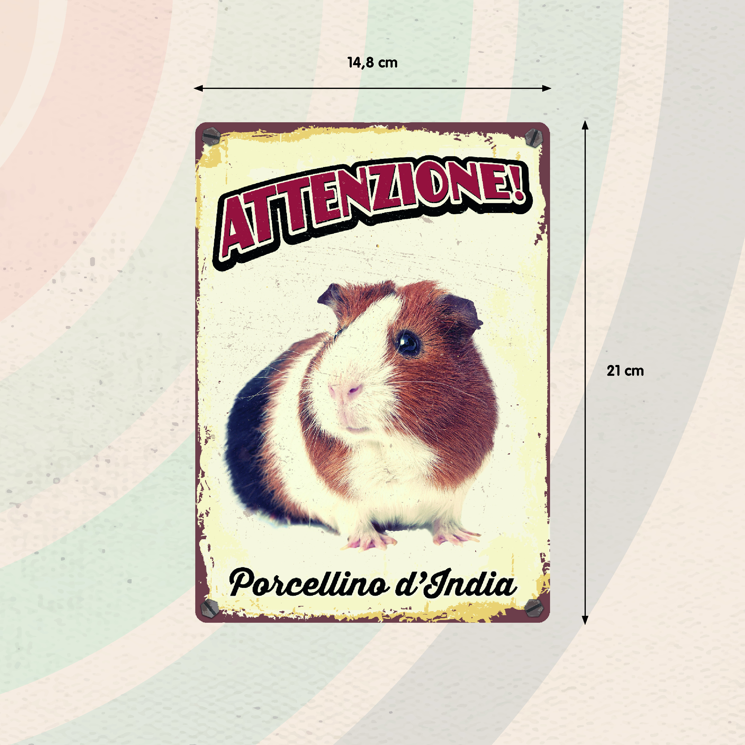 Plenty Gifts Segnale Del Metallo Porcellino D'india