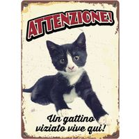 Plenty Gifts Segnale Del Metallo Un Gattino