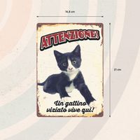 Plenty Gifts Segnale Del Metallo Un Gattino