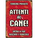 Segnale Del Metallo Attenti al Cane