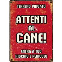 Plenty Gifts Segnale Del Metallo Attenti al Cane