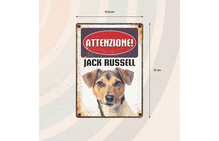Plenty Gifts Segnale Del Metallo Jack Russell