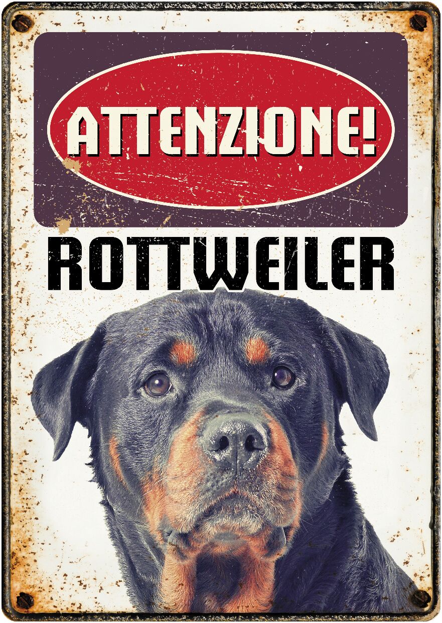 Plenty Gifts Segnale Del Metallo Rottweiler