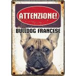 Segnale Del Metallo Bulldog Francese