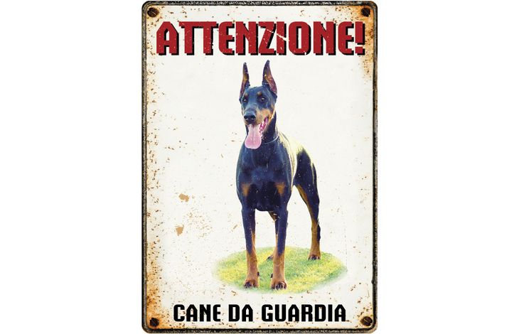 Plenty Gifts Segnale Del Metallo Cane da Guardia
