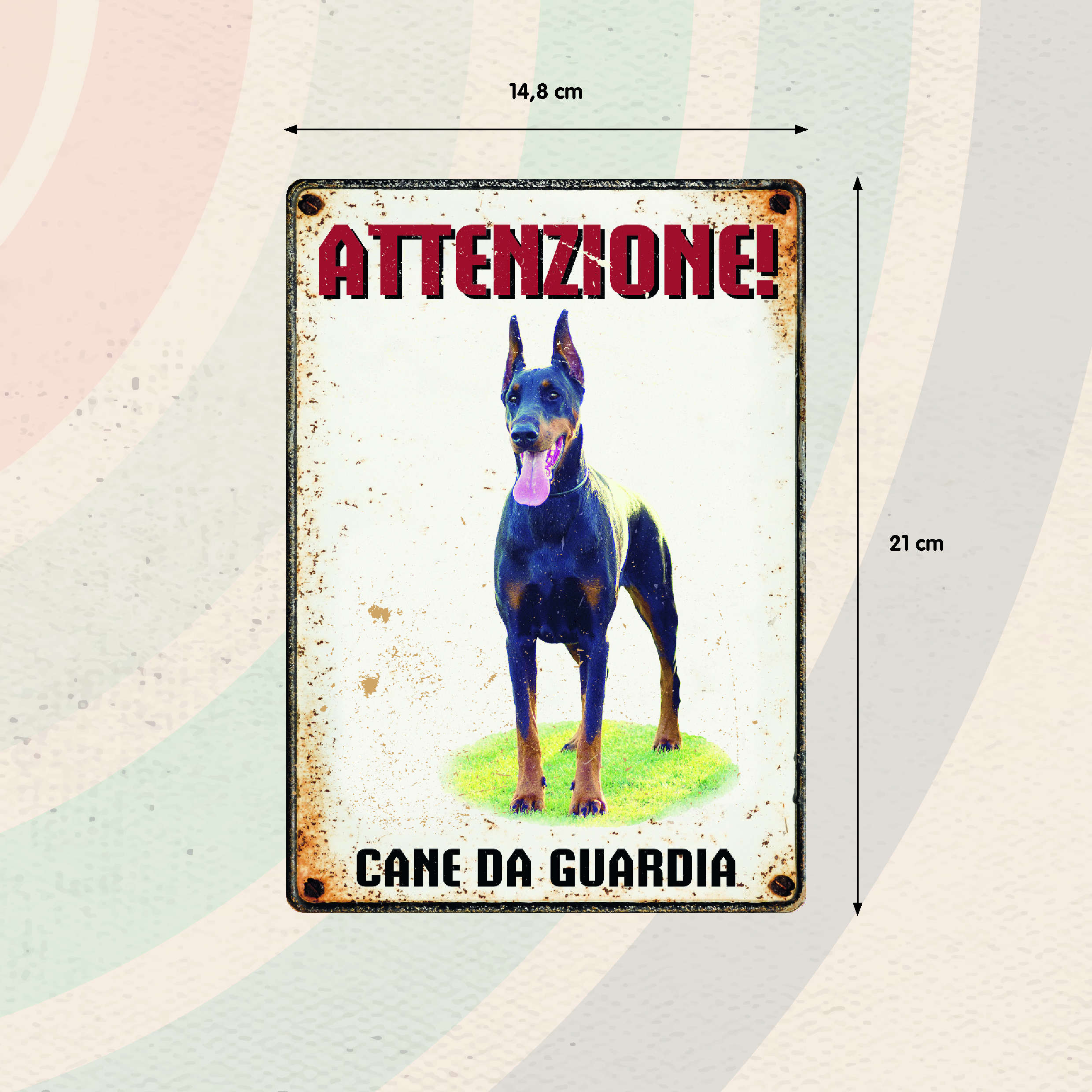 Plenty Gifts Segnale Del Metallo Cane da Guardia