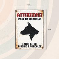 Plenty Gifts Bord blik Cane Da Guardia Profil