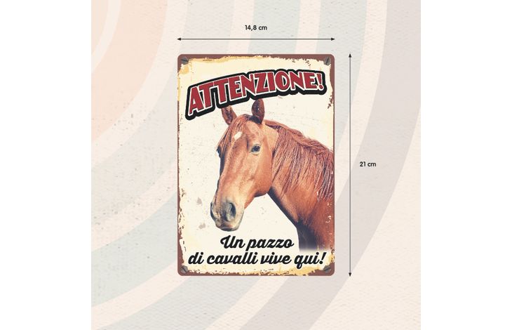Plenty Gifts Segnale Del Metallo Un Pazzo Di Cavalli