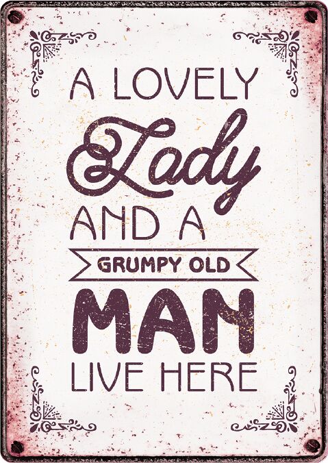 Plenty Gifts Sign Metal Lovely Lady (v)