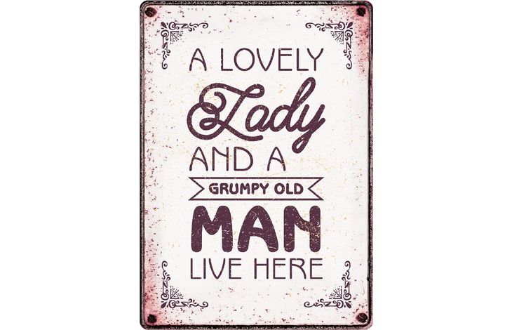 Plenty Gifts Sign Metal Lovely Lady (v)