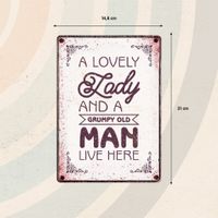 Plenty Gifts Sign Metal Lovely Lady (v)