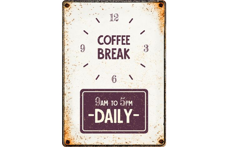 Plenty Gifts Bord blik Coffee Break (v)