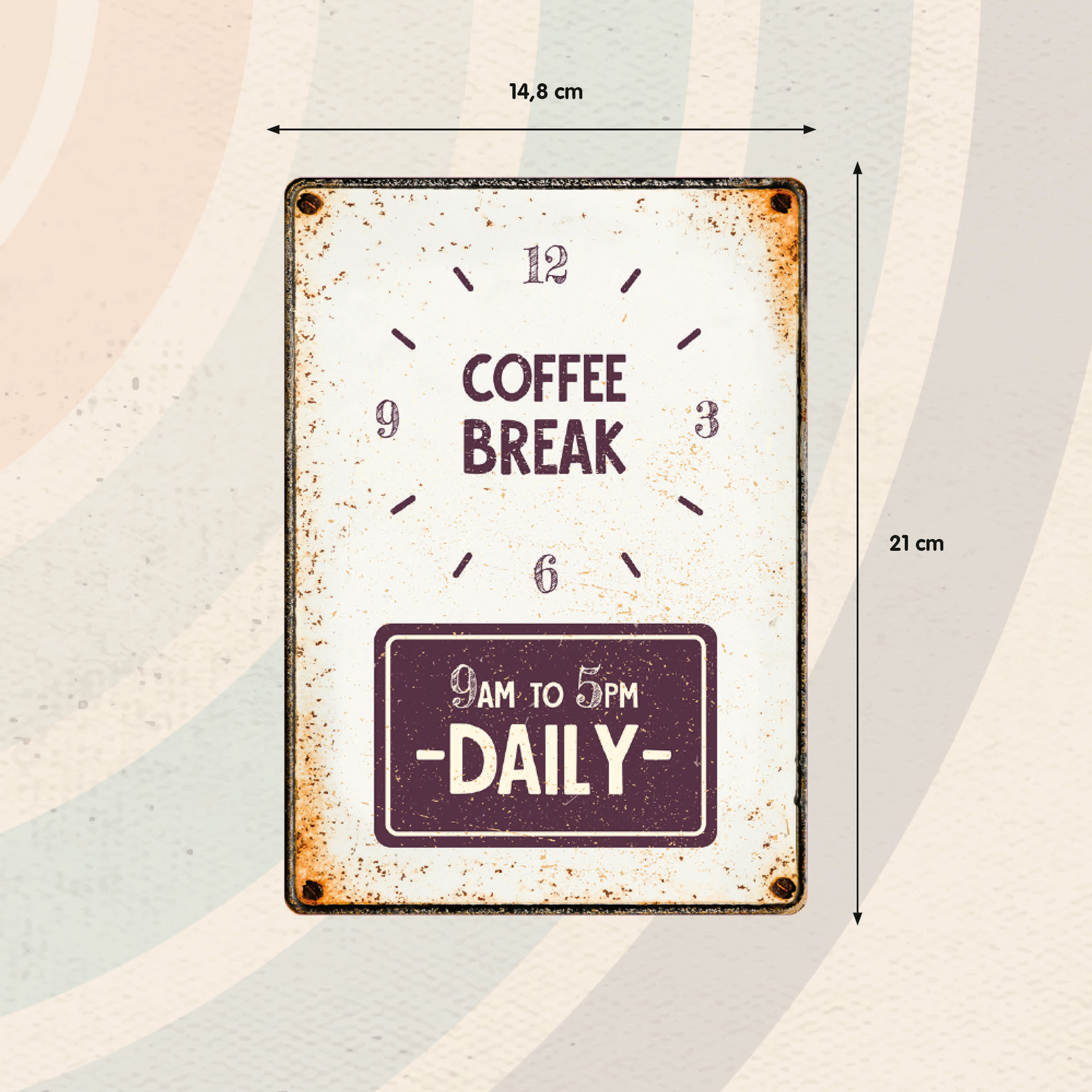 Plenty Gifts Bord blik Coffee Break (v)