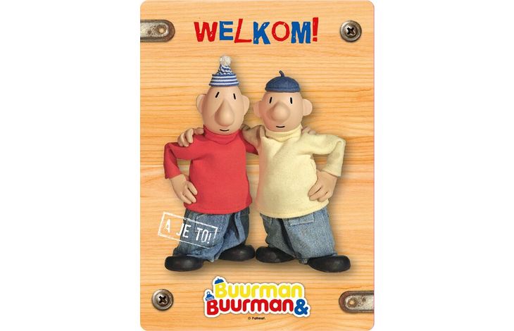 Plenty Gifts Bord Blik Buurman Welkom (v)