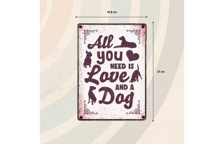 Plenty Gifts Bord blik All You Need Dog (v)
