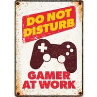 Plenty Gifts Sign Metal Gamer At Work (v)