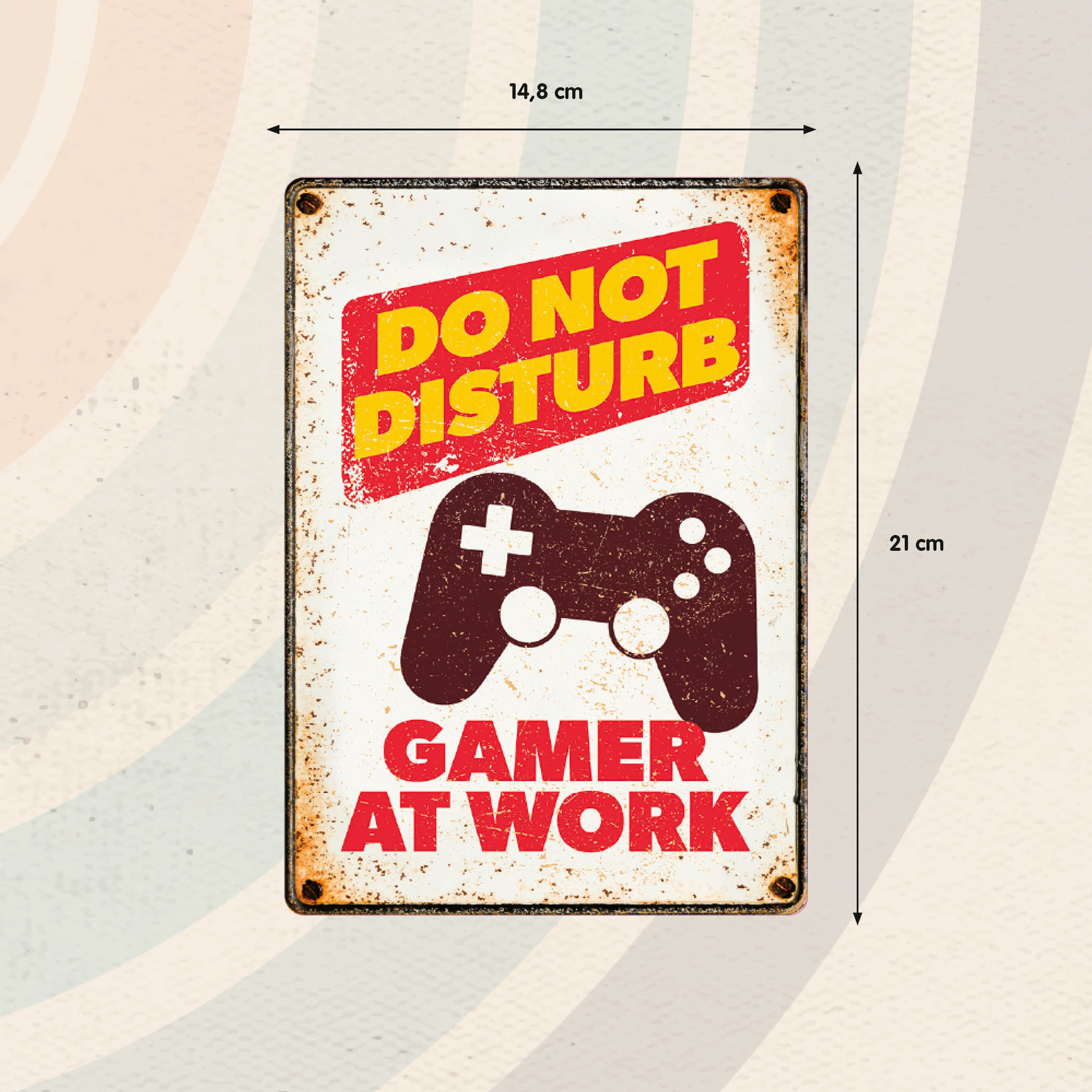 Plenty Gifts Sign Metal Gamer At Work (v)