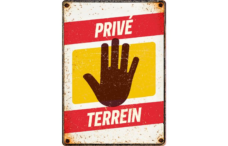 Plenty Gifts Bord Blik Privé Terrein (v)