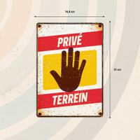 Plenty Gifts Bord Blik Privé Terrein (v)