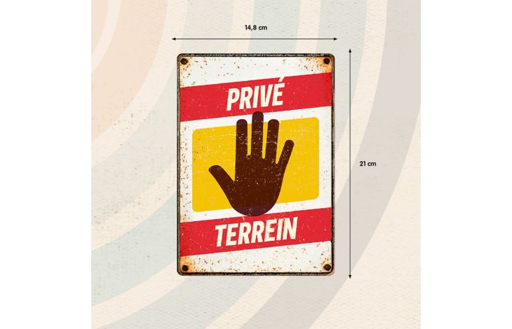 Plenty Gifts Bord Blik Privé Terrein (v)