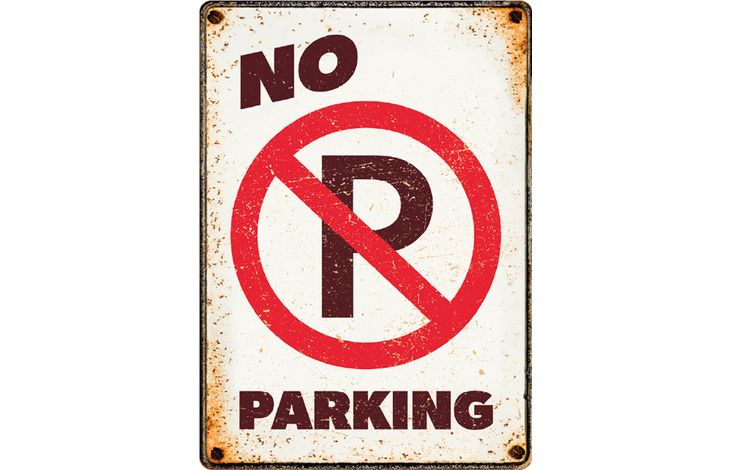 Plenty Gifts Sign Metal No Parking (v)