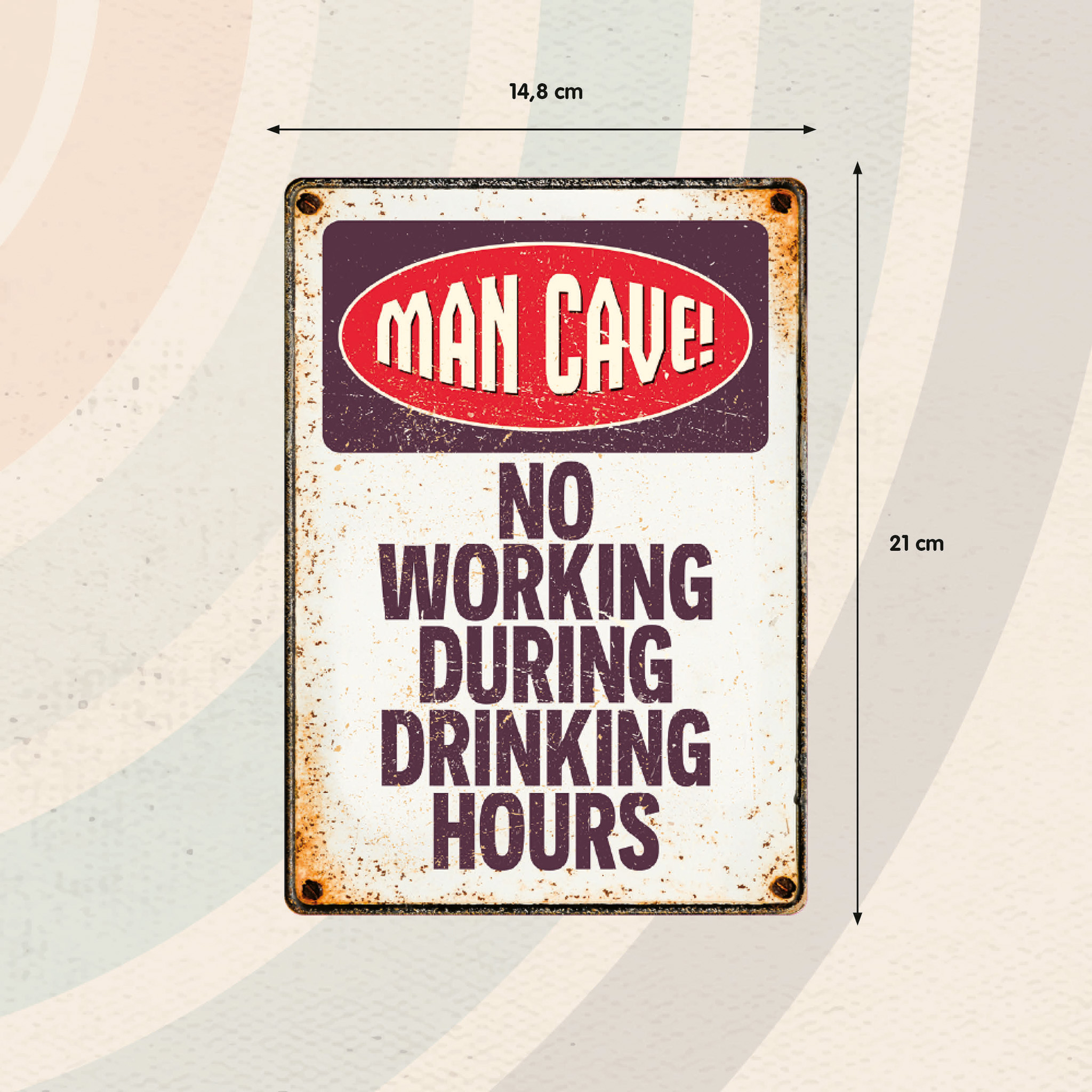 Plenty Gifts Sign Metal Man Cave (v)