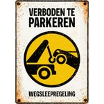 Bord Blik Wegsleepregeling (v)