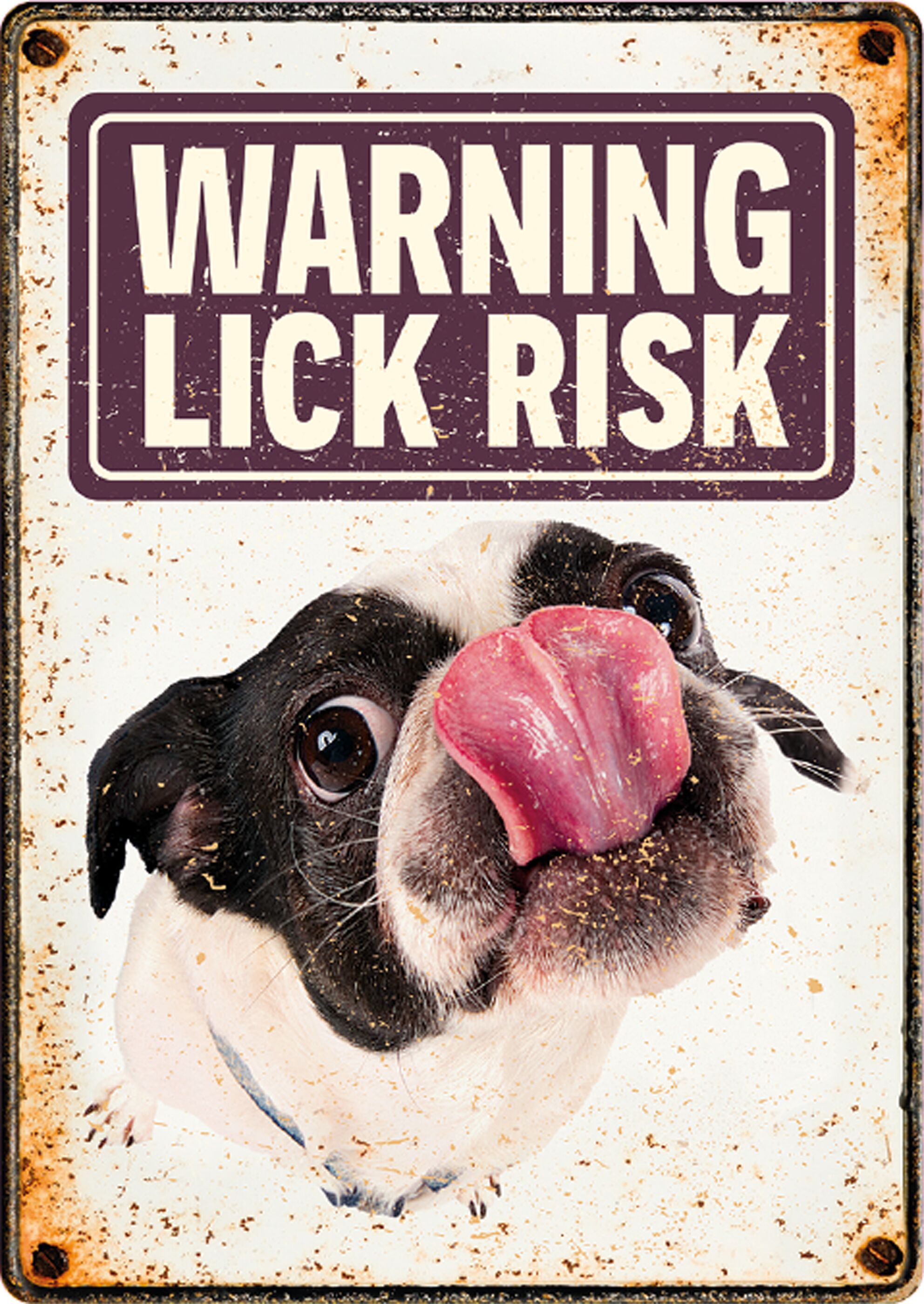 Plenty Gifts Sign Metal Lick Risk (v)