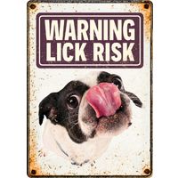 Plenty Gifts Sign Metal Lick Risk (v)