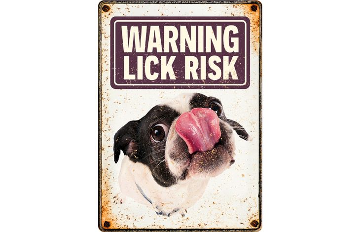 Plenty Gifts Sign Metal Lick Risk (v)