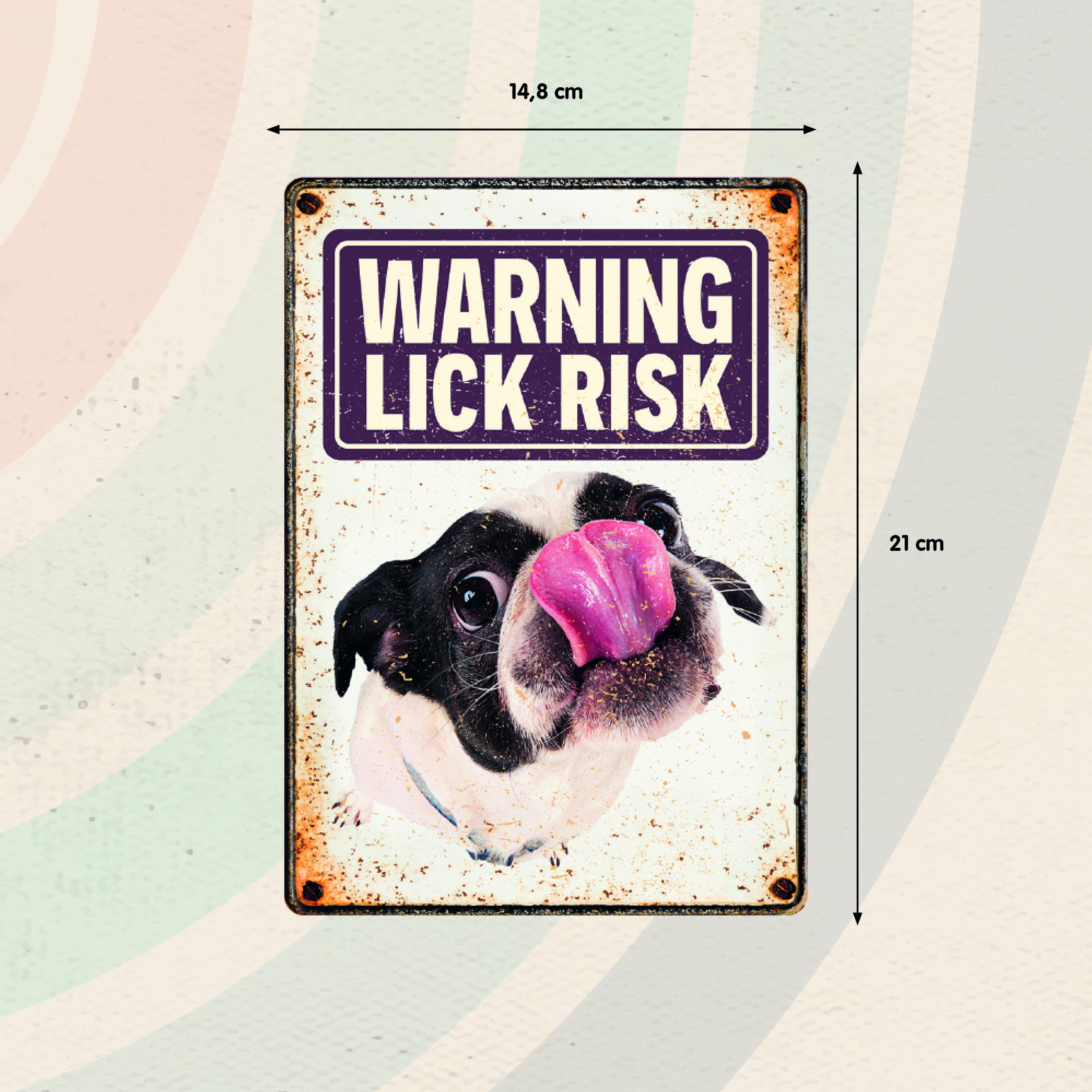 Plenty Gifts Sign Metal Lick Risk (v)