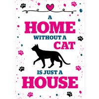 Plenty Gifts Sign Metal Home Without Cat (v)