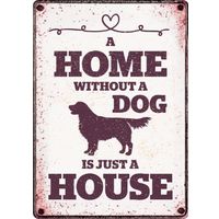 Plenty Gifts Sign Metal Home Without Dog (v)