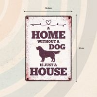 Plenty Gifts Sign Metal Home Without Dog (v)