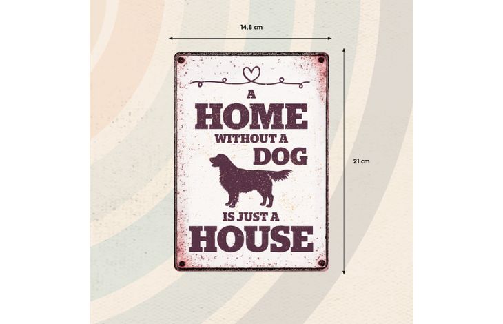 Plenty Gifts Sign Metal Home Without Dog (v)