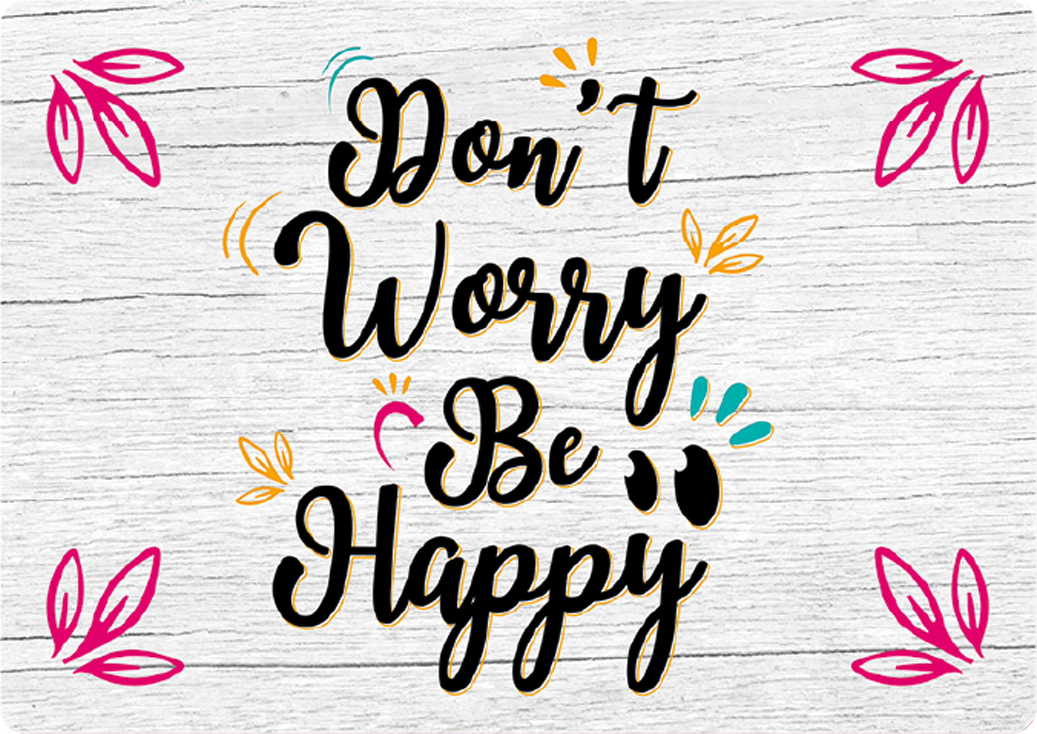 Plenty Gifts Sign Metal Don't Worry (h)