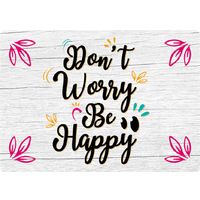 Plenty Gifts Sign Metal Don't Worry (h)