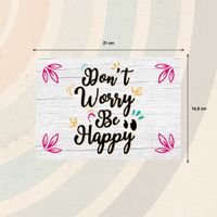 Plenty Gifts Sign Metal Don't Worry (h)